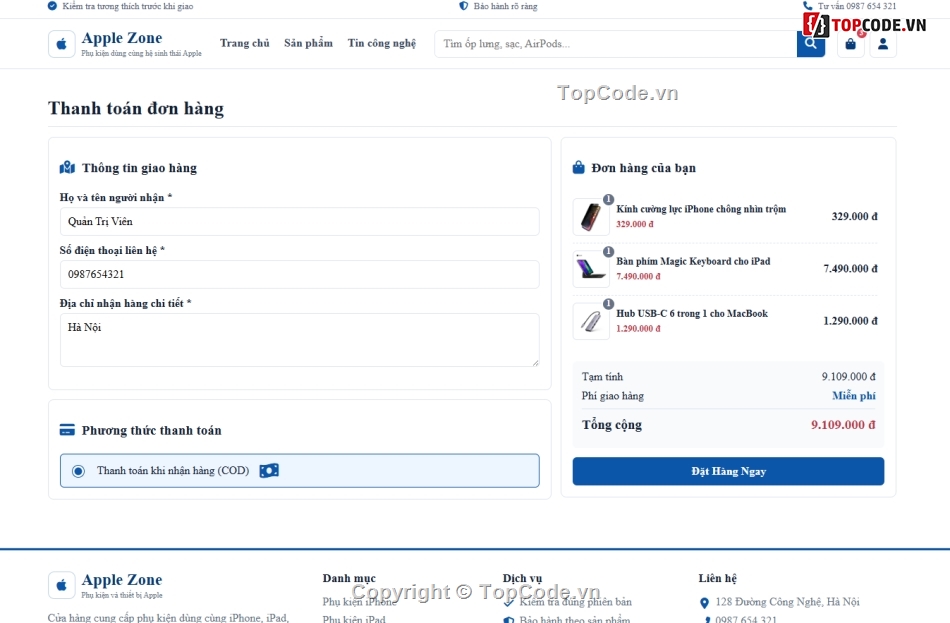 Website bán đồ dùng,App bán đồ,App